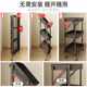 No installation folding cart storage rack mobile kitchen