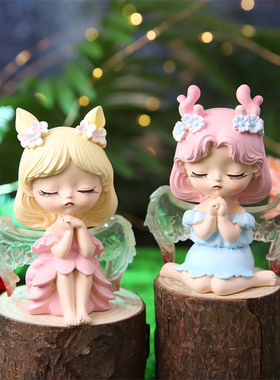 梦幻小鹿女孩少女心卧室摆件儿童房间公主娃娃装饰摆设女生日礼物