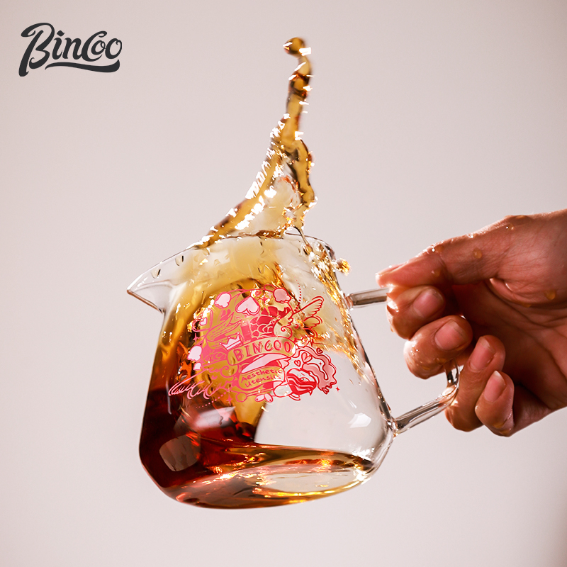 Bincoo玻璃咖啡分享壶心动魔法手冲咖啡套装家用冲泡壶V60过滤杯 - 图2