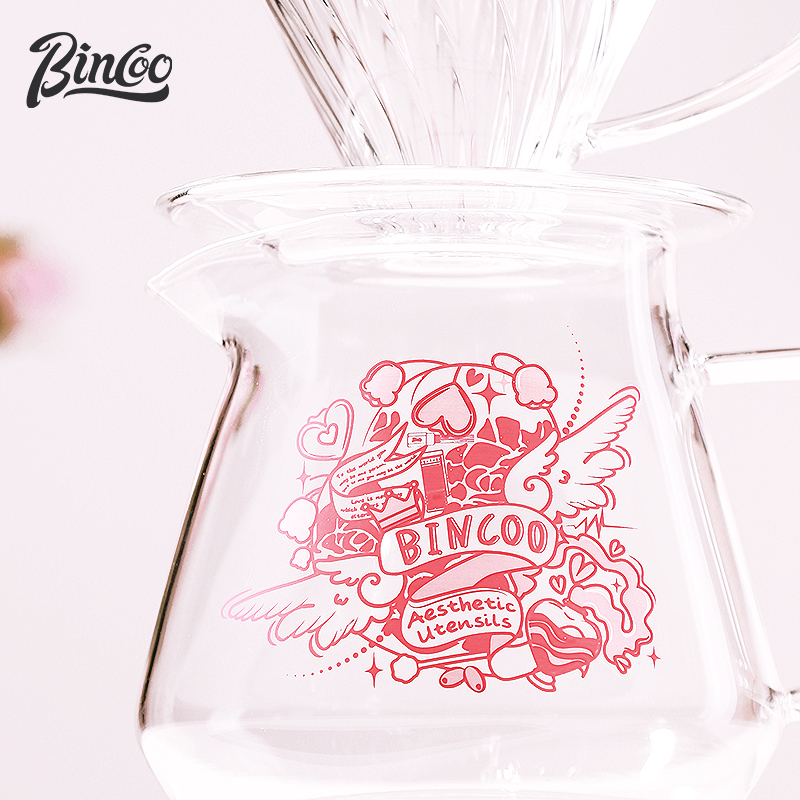 Bincoo玻璃咖啡分享壶心动魔法手冲咖啡套装家用冲泡壶V60过滤杯 - 图3