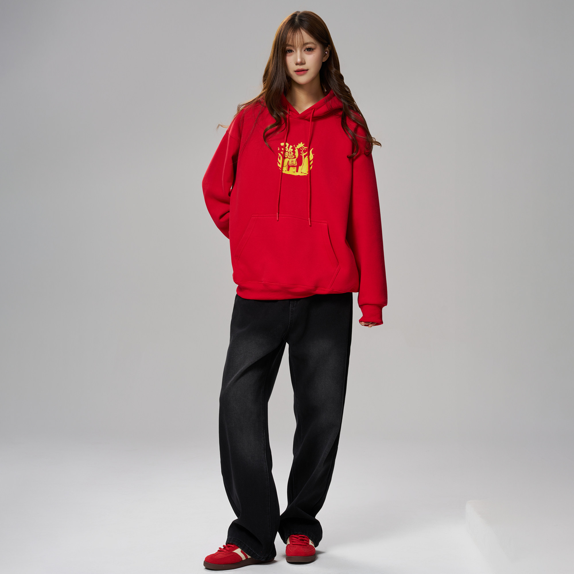 ZMOH情侣加绒连帽卫衣2026年冬季马年新款本命男士保暖长袖女生,淘宝优惠券,粉丝福利购,淘宝优惠卷