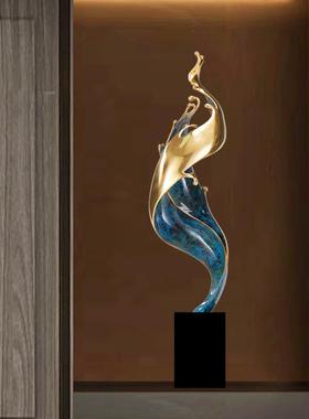 风生水起高档轻奢摆件玄关装饰电视柜酒柜高级感开 业乔迁新居礼