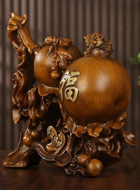福禄招财葫芦摆件家居玄关电视柜装饰品客厅风水摆设乔迁开业礼品