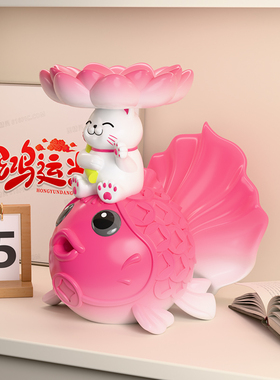 锦鲤招财猫摆件乔迁礼物