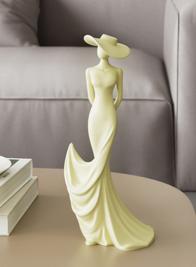 女神简约抽象摆件乔迁新居礼品