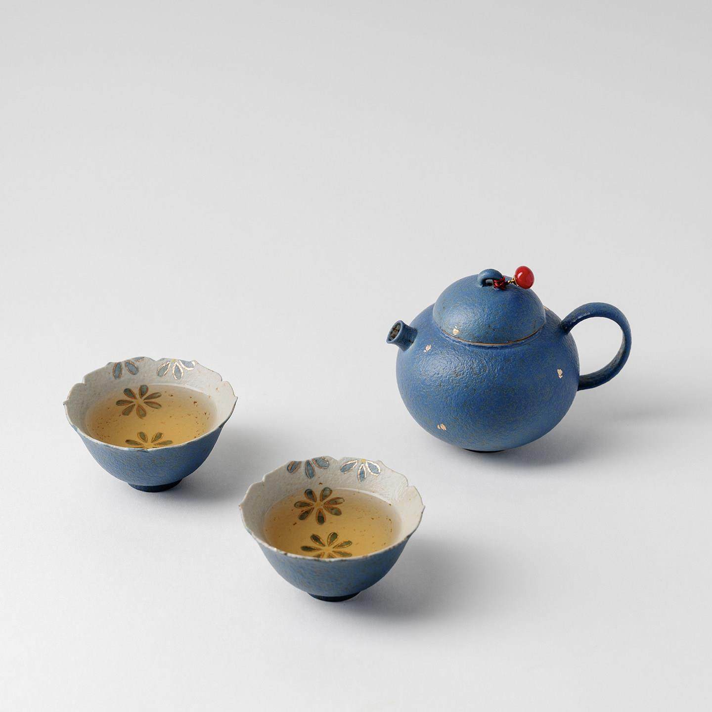 宜室茶话手绘小雏菊陶瓷茶壶一壶两杯可携式旅行套组户外送闺蜜礼,淘宝优惠券,粉丝福利购,淘宝优惠卷