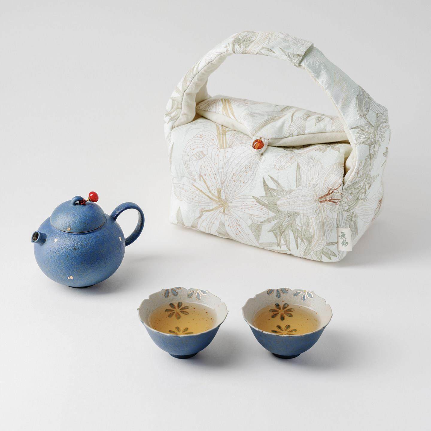 宜室茶话手绘小雏菊陶瓷茶壶一壶两杯可携式旅行套组户外送闺蜜礼,淘宝优惠券,粉丝福利购,淘宝优惠卷