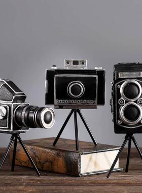 复古怀旧老式照相机模型摆件创意咖啡厅酒吧家居装饰品拍摄影道具