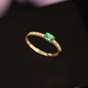 QUEENA.Z 2026 New Designer Series Women’s Emerald Ring HK460306006