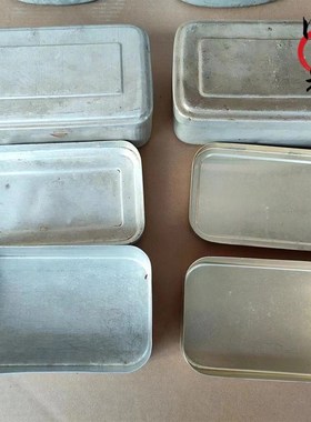 民俗老物b件老式食堂打饭铝饭盒80年代个人收藏品民宿影视装饰摆