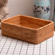 Basket rattan storage basket desktop household fruits and vegetables rectangular C-shaped woven rattan storage basket baby toy storage