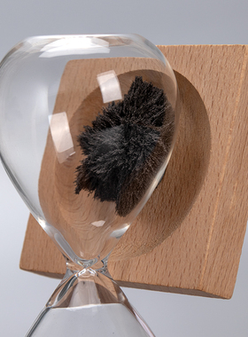 磁力沙漏计时器创意办公室桌面摆件个性磁铁流沙瓶礼物家居装饰品