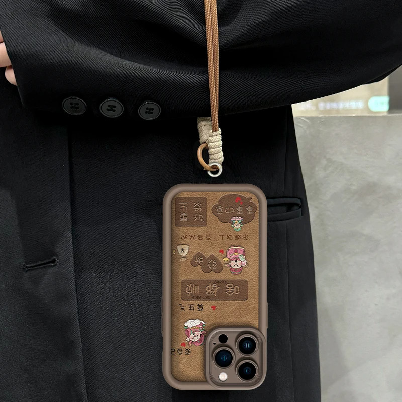 啥都顺财神手绳适用苹果16pro手机壳iphone15max小米14华为mate60p70k50reno12nova13荣耀200x100findx6s17