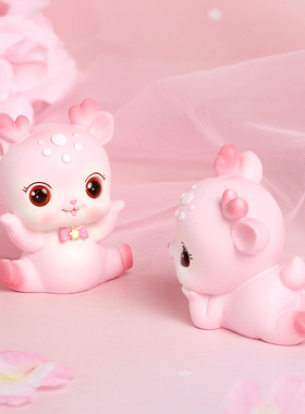 小鹿摆件可爱少女心房间卧室装饰小摆设女友闺蜜生日礼物女孩儿童