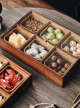 2022新款春节过年家居装饰品摆件酒柜客厅茶几果盘乔迁礼物干果盒