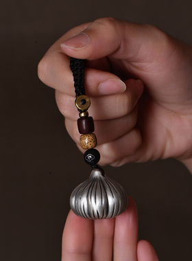 中国黄金胜算在握挂件足银大蒜