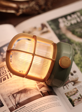 顽豹复古马灯造型氛围灯充电式桌面装饰小夜灯暖光护眼台灯节日礼