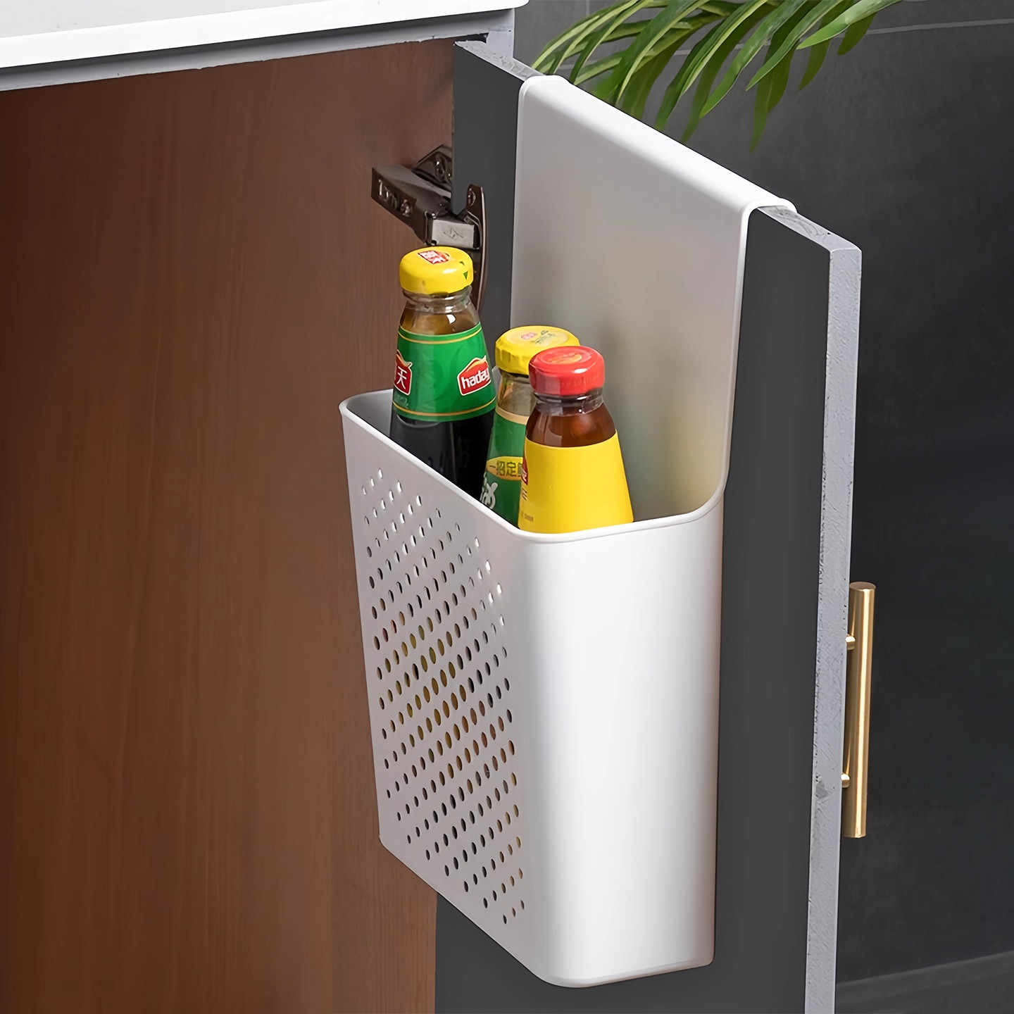 壁挂收纳盒厨房柜门内侧置物架挂钩保鲜膜橱柜门挂篮后神器收纳架,淘宝优惠券,粉丝福利购,淘宝优惠卷