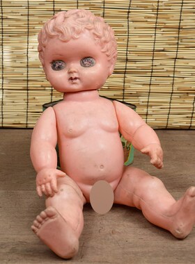 西洋娃娃胶皮娃娃人偶公仔玩偶毛绒玩具工艺装饰品居摆件民俗礼物