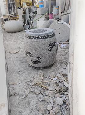 园林雕刻古建空心柱基石石雕柱墩石青石花岗岩石柱墩石墩柱础石