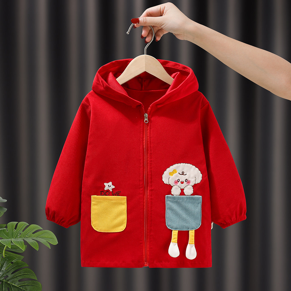 秋冬儿童罩衣防水防脏中大童套羽绒服棉服护衣女洋气长袖外套围裙,淘宝优惠券,粉丝福利购,淘宝优惠卷