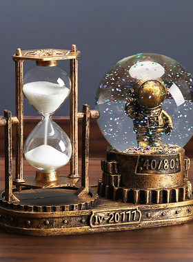 轻奢沙漏摆件家居饰品房间客厅办公室桌面酒柜玄关创意工艺小装饰