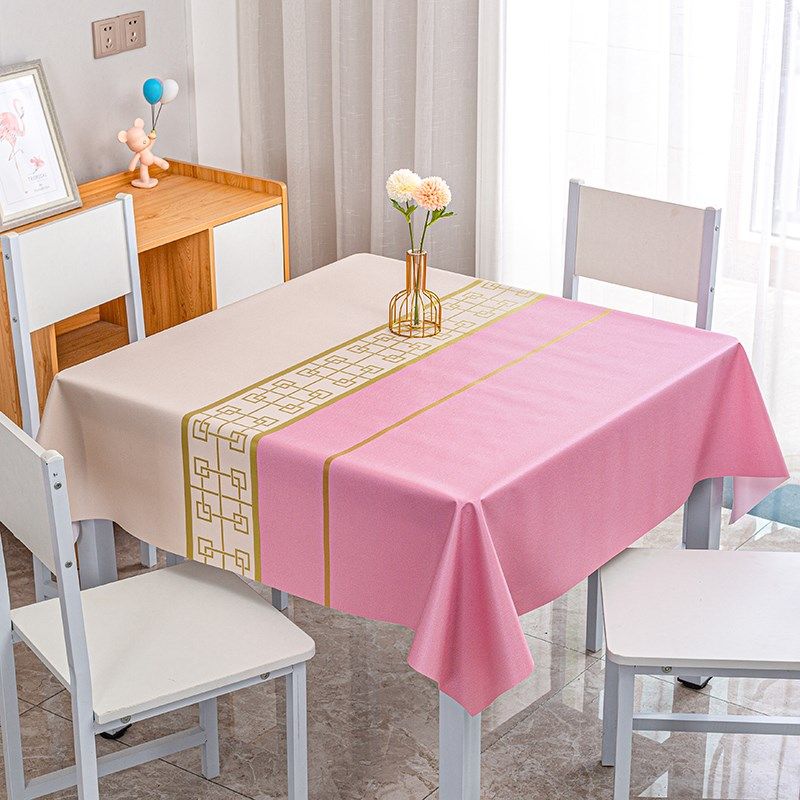 北欧 轻奢桌布防水防油防烫PVC餐桌垫正方形布艺长茶几台布高级感,淘宝优惠券,粉丝福利购,淘宝优惠卷