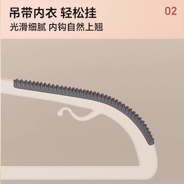 短颈矮脖子衣架家用挂衣无痕加厚防肩角衣服挂架晾衣滑不起包衣撑