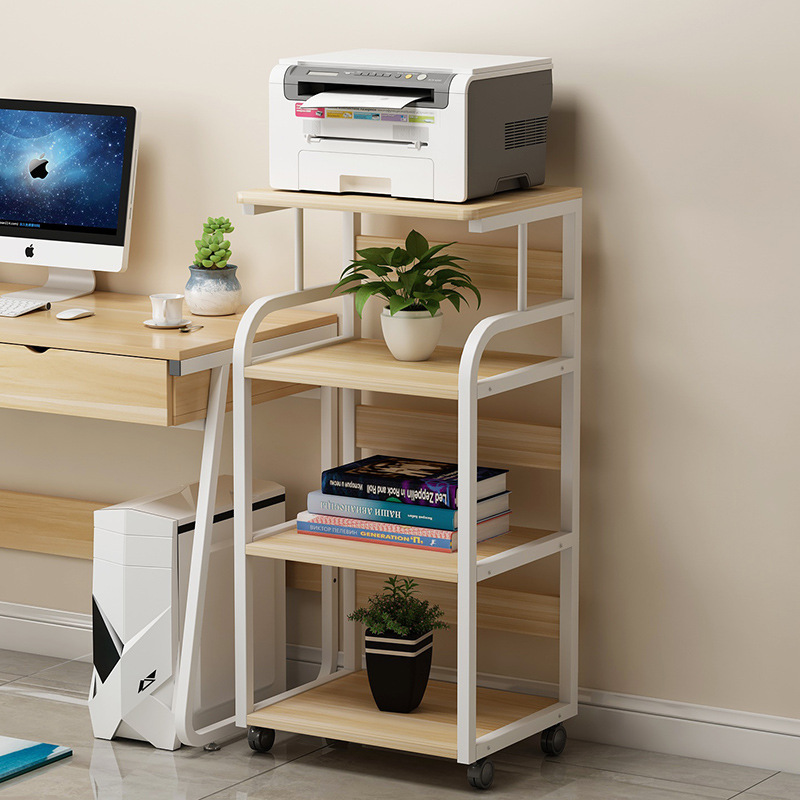 Printer rack multi-layer storage rack simple modern mobile floor-standing desk home mainframe storage rack