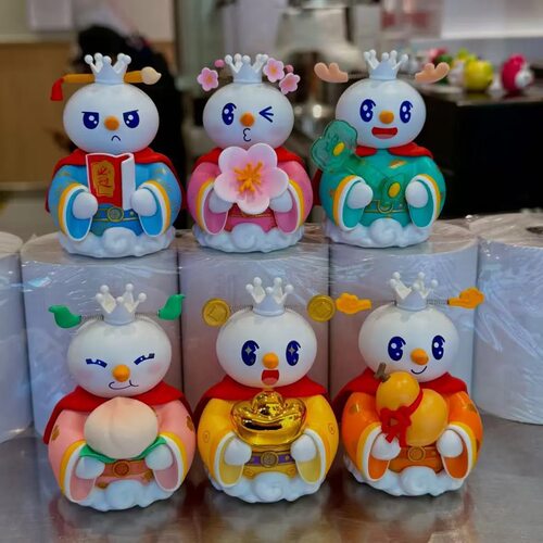 蜜雪冰城雪王赐福系列盲盒摆件可爱收藏公仔玩具礼物 - 图0