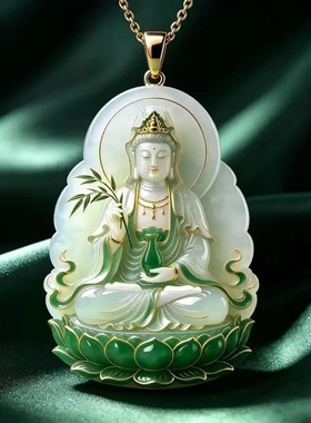 合金吊坠 【师傅推荐】新款精工杨柳观音吊坠 新中式禅意项链