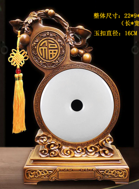 阿富汗天然玉石葫芦摆件镇宅保平安玄关客厅书房办公室送礼品