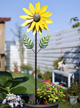 铁艺旋转风车花园庭院别墅装饰户外摆件室外阳台露台造景布置北欧