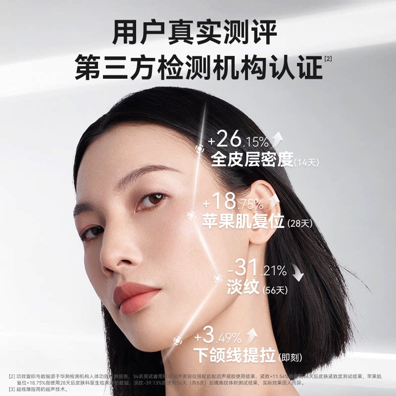 【交个朋友】轻成AI超声美容仪家用仪器脸部提拉紧致淡纹补胶原