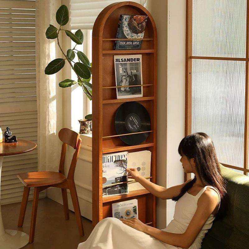 复古衣穿镜拱形穿衣试卧室橡胶木全身双镜面落地式杂志架客厅装饰,淘宝优惠券,粉丝福利购,淘宝优惠卷