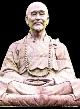 弘一法师雕塑制作名伟人石雕像雕刻户外寺庙禅意大型景观僧人摆件