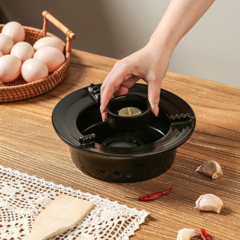 陶瓷酒精炉底座餐厅商用加热炉固体酒精燃油罐蜡烛炉耐高温干锅底,淘宝优惠券,粉丝福利购,淘宝优惠卷