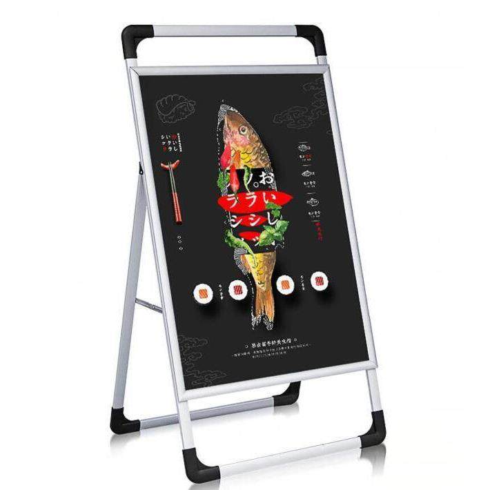 铝合金手提海报架广告牌展示牌展架kt板海报架宣传立牌展板支架子,淘宝优惠券,粉丝福利购,淘宝优惠卷