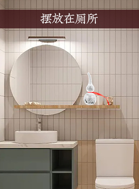 热销白水晶琉璃葫芦摆件家居卫生间门对门挂件客厅玄关工艺装饰品