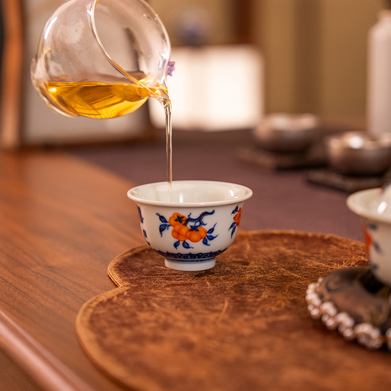 Tuan Kiln丨Compendium of Materia Medica Jingdezhen Ceramic Tea Set Series Master Cup Lid Bowl Pot Bearing Customized Tea Set