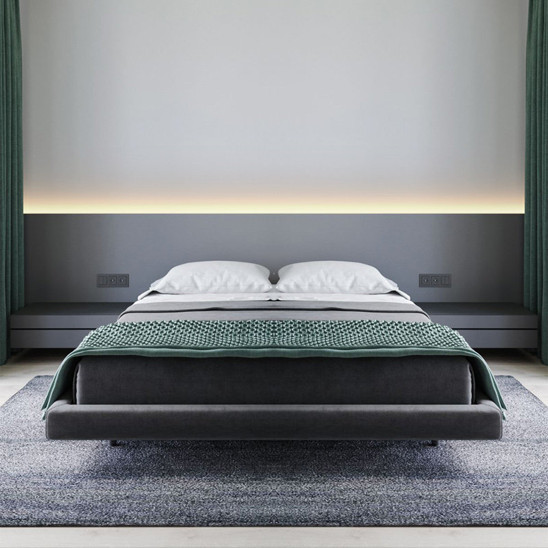 极简卧室床头背景墙护墙板无主灯线性灯条洗墙灯带铝槽LED灯带,淘宝优惠券,粉丝福利购,淘宝优惠卷