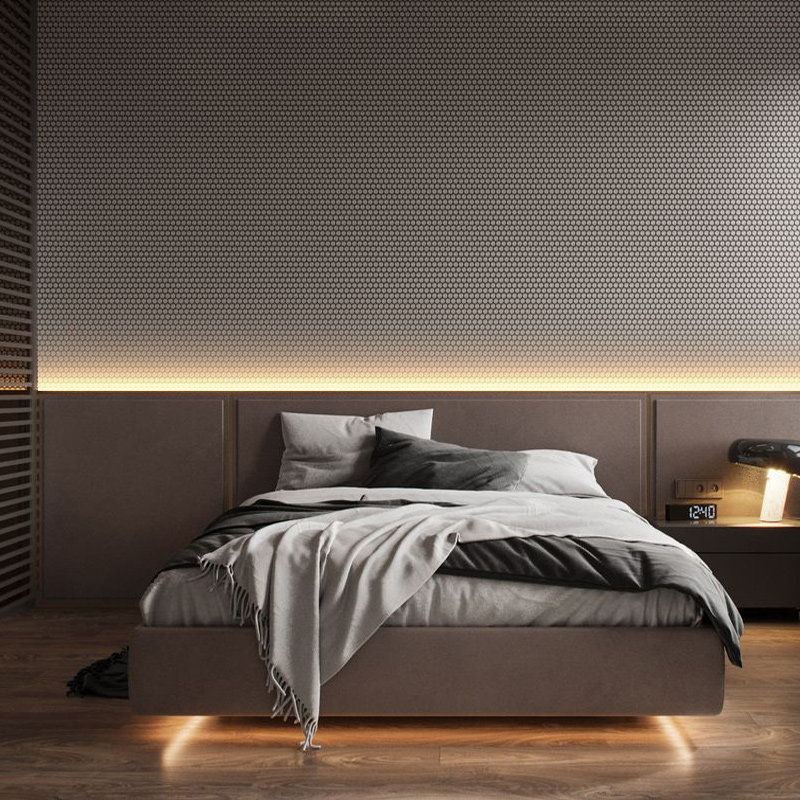 极简卧室床头背景墙护墙板无主灯线性灯条洗墙灯带铝槽LED灯带,淘宝优惠券,粉丝福利购,淘宝优惠卷