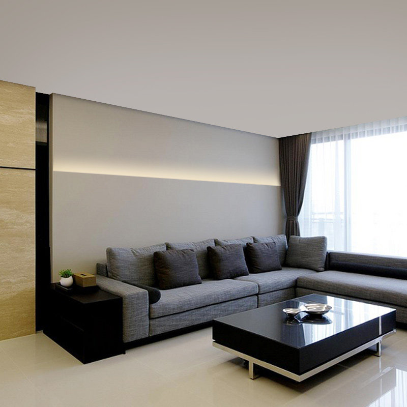 极简卧室床头背景墙护墙板无主灯线性灯条洗墙灯带铝槽LED灯带,淘宝优惠券,粉丝福利购,淘宝优惠卷