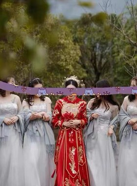 姐妹服团伴娘披肩香槟白色礼服豆沙色外搭保暖围巾女冬回娘家聚会