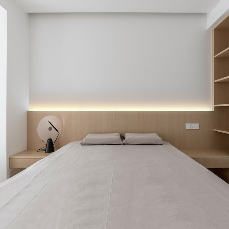 极简卧室床头背景墙护墙板无主灯线性灯条洗墙灯带铝槽LED灯带,淘宝优惠券,粉丝福利购,淘宝优惠卷