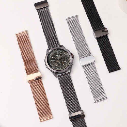 适用于小米WatchS5手表s4表带米兰磁吸扣腕带s4sport智能S3/S2时尚S1金属表链Color2运动s2pro/s1pro男女配件 - 图0
