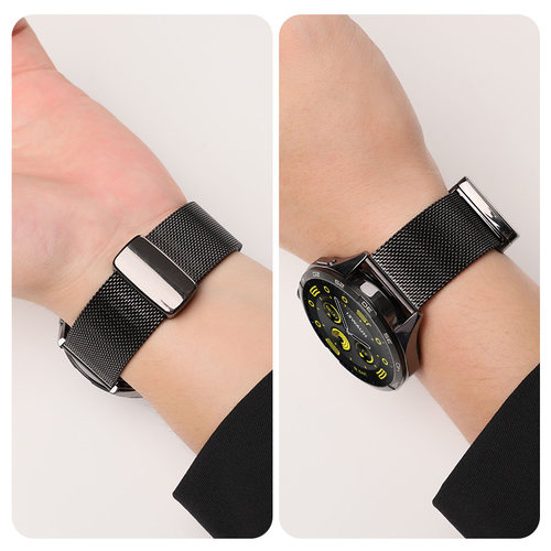 适用于小米WatchS5手表s4表带米兰磁吸扣腕带s4sport智能S3/S2时尚S1金属表链Color2运动s2pro/s1pro男女配件 - 图2