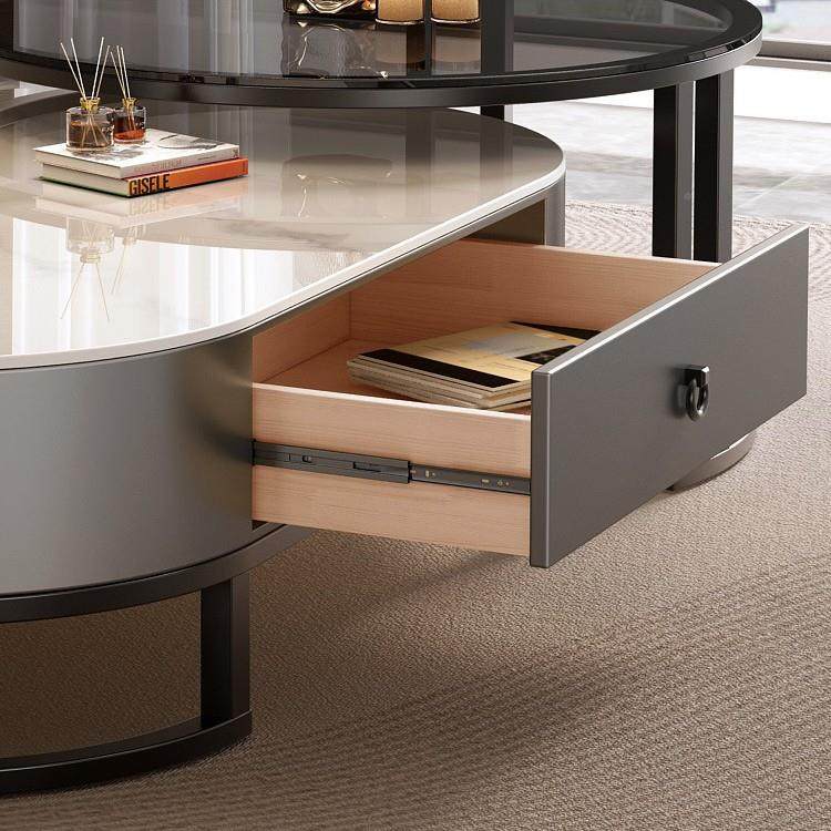 椭岩板茶几客厅家用奢轻现代网简约茶桌2ali025新款圆形红小户型,淘宝优惠券,粉丝福利购,淘宝优惠卷