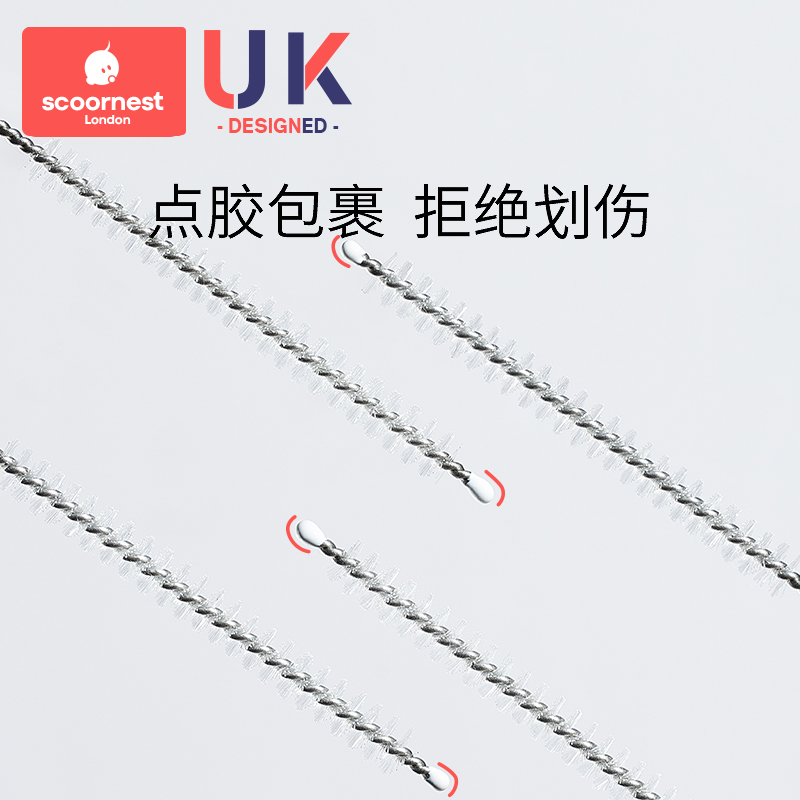 科巢吸管b刷子奶瓶清洁刷婴儿洗吸管的刷子加长加粗杯盖清洗刷神 - 图3