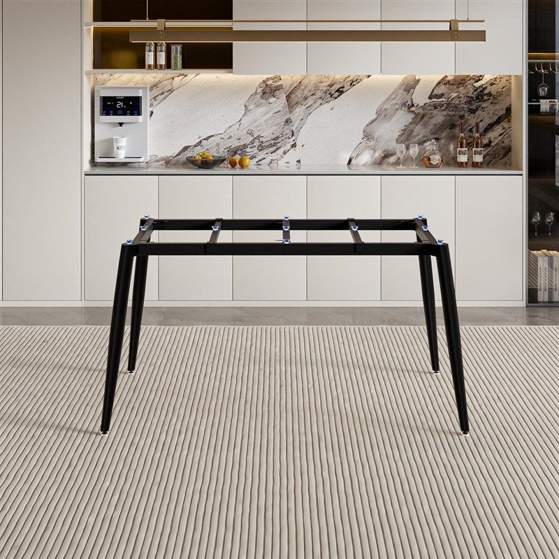 岩板餐桌腿支架加厚铁艺长方形桌脚定制餐台玻璃大理石承重桌架子,淘宝优惠券,粉丝福利购,淘宝优惠卷